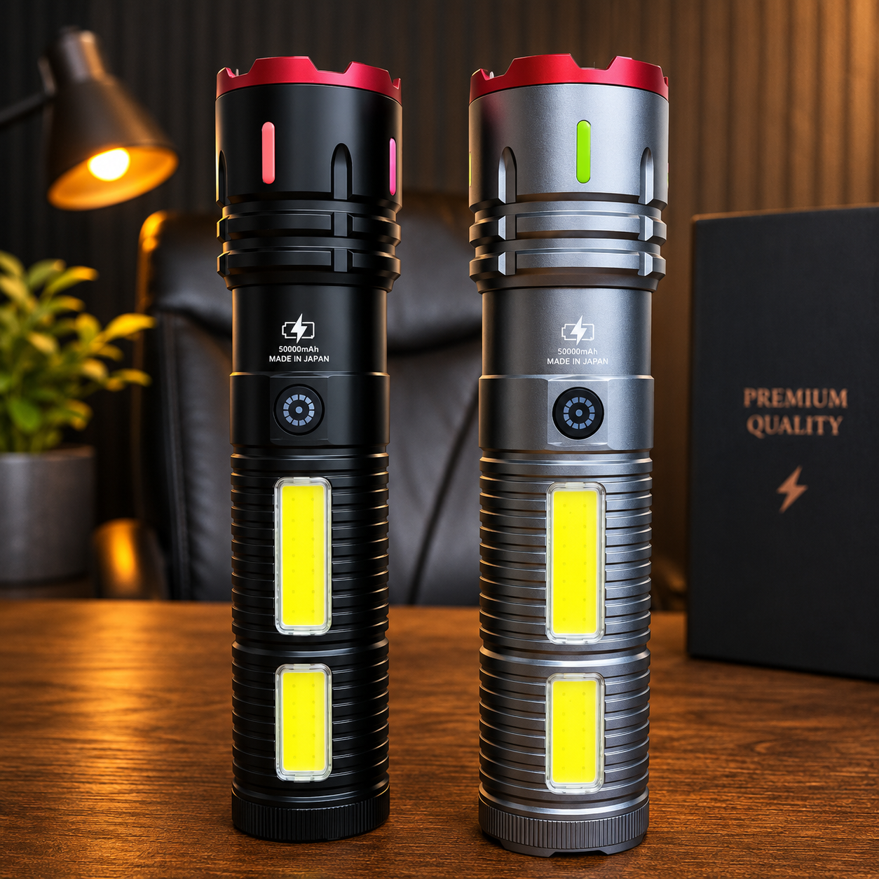 X03 High Power Zoom Torch Light 70000mAh with Aluminum Body