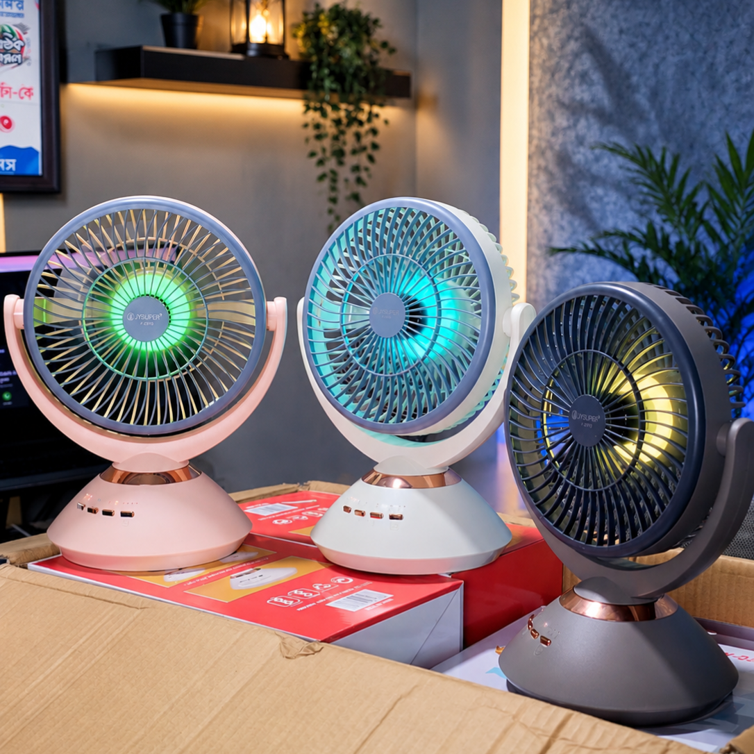 JYSUPER JY-2570 Rechargeable Fan