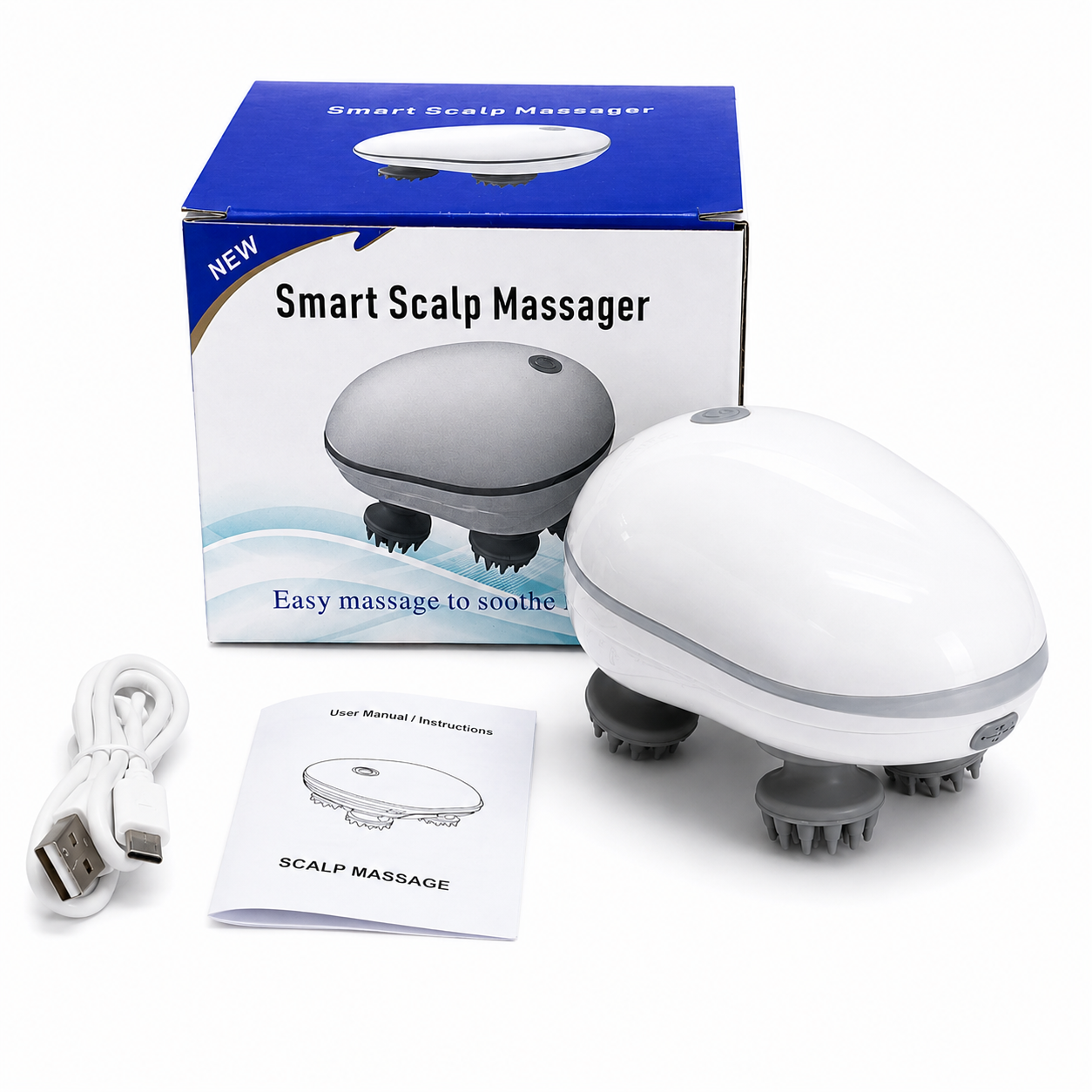 Smart electric scalp massager
